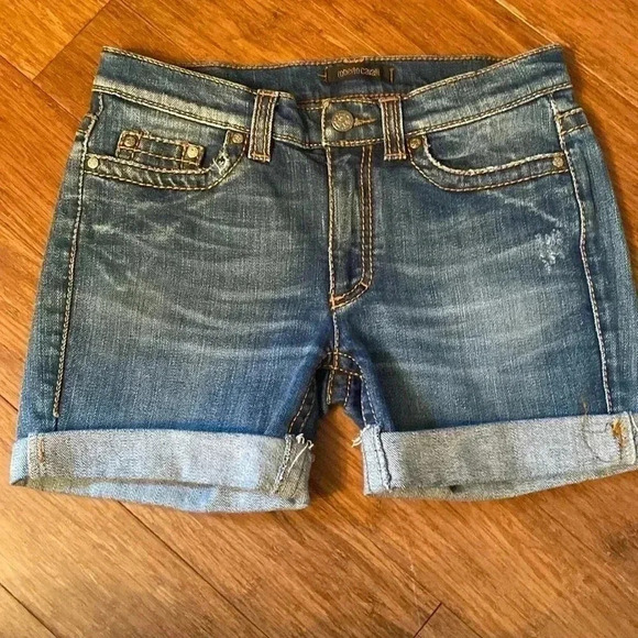 Roberto Cavalli Jean shorts - 4 in inseam - no size see measurement - Picture 1 of 7